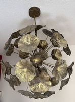 Elegante Design-Hängeleuchte in gold/bronzefarbe