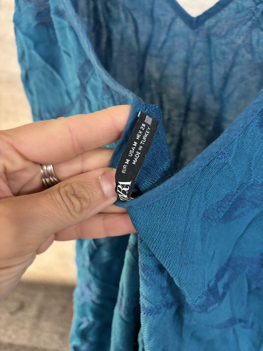 Zara Vestiti: Kleid Zara blau Grösse M mit Muster – Usato da St. Gallen venduto da heartbug 2