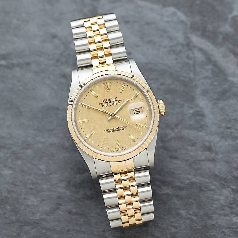 Uhren: Rolex Datejust, ref. 16233, cadran linen – Gebraucht aus Lausanne von inf_dft9