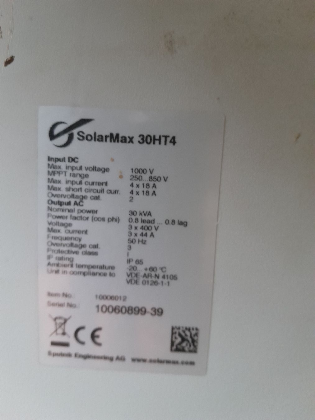 Inverter: Wechselrichter 30 kw – Usato da Kirchberg SG venduto da Hirsch84 1