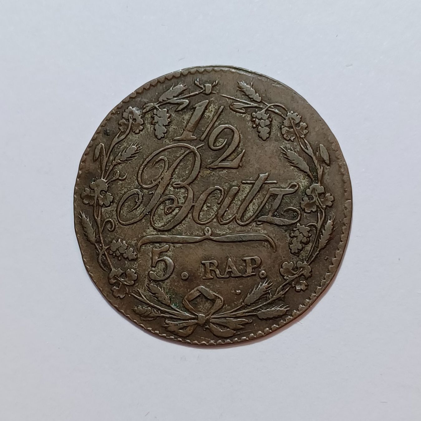 Alle Münzen: 1/2 Batzen 1817 Waadt – Gebraucht aus Pfäffikon ZH von Schweizer_Muenzen