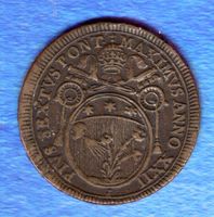 Vatican coins 60 bajocchi 1797 sehr selten stück nice grade
