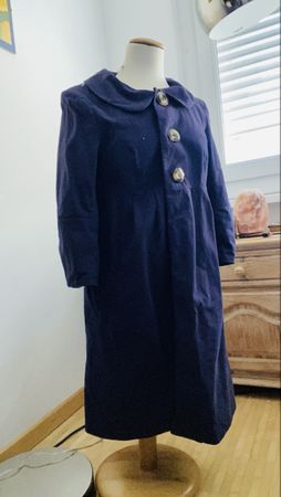 Manteau mint & berry bleu marine taille L bon état