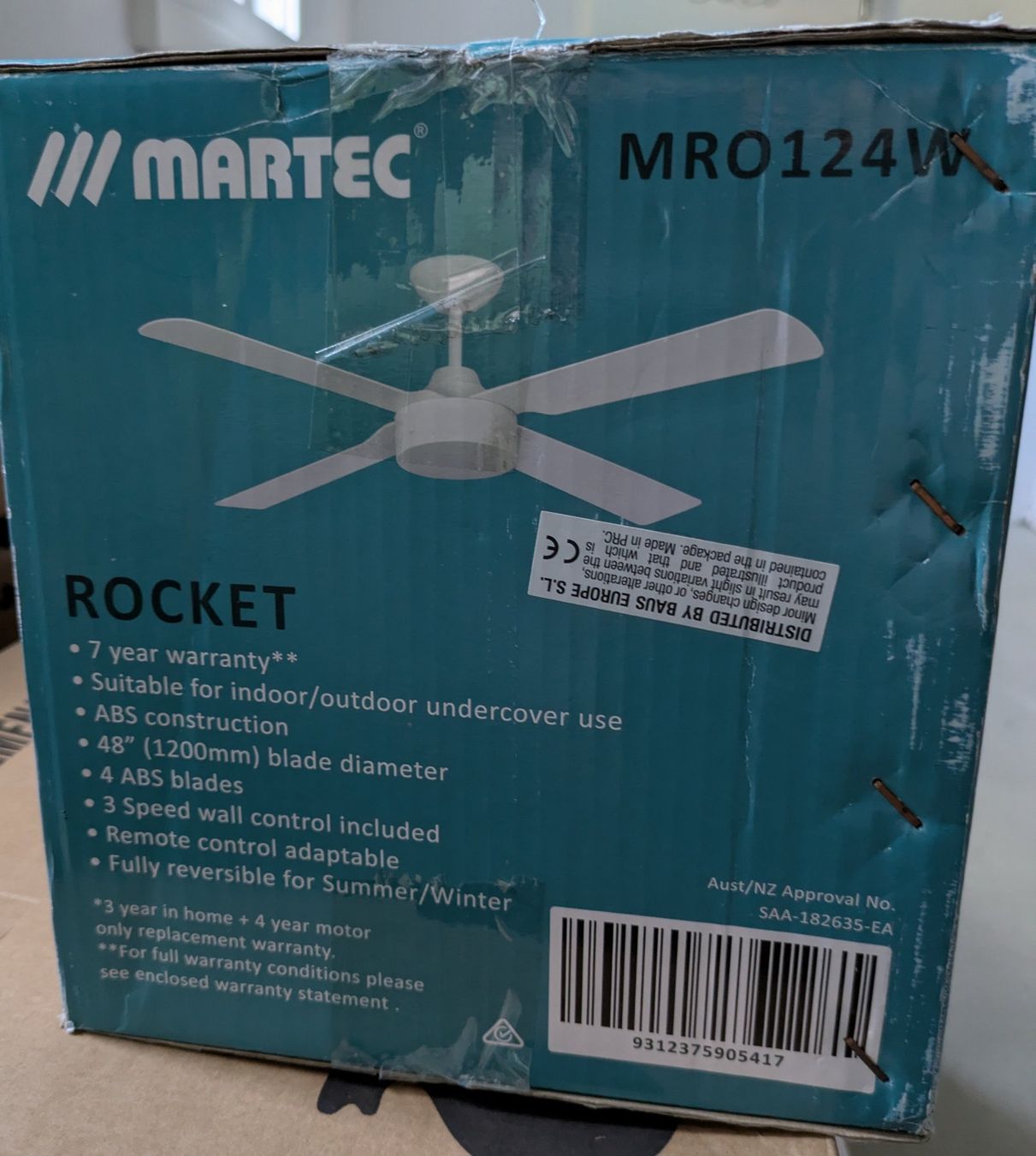 Ventilatori: Martec Rocket Deckenventilator 120cm, Sommer/Winter Funktion – Nuovo e nell'imballaggio originale da Orselina venduto da Caesarsmudder 1