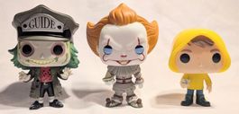 3 FUNKO POP - Beetlejuice & It /Es Figuren