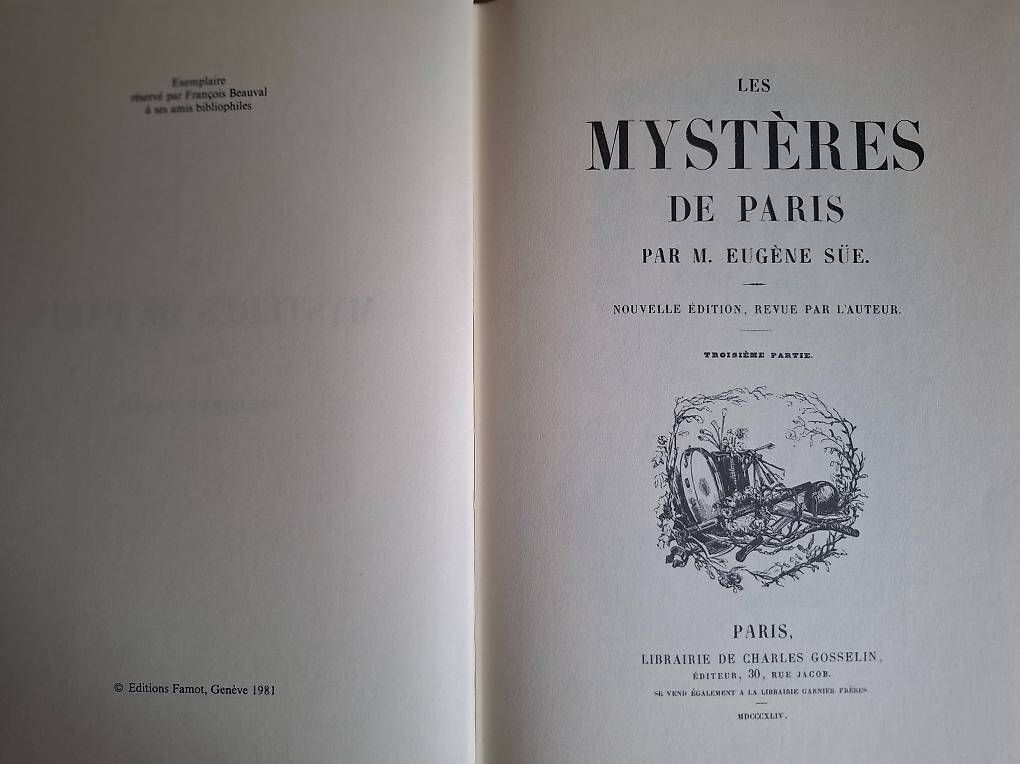 Libri: Libri Mystères de Paris – Usato da Caslano venduto da Gian-Mario 1