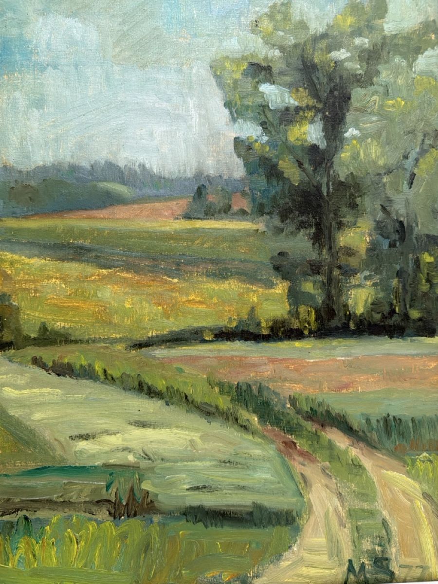 Tableaux: Gemälde, Landschaft, Monogramm M.S. 1977. – D'occasion à Biberist par Momo33 1