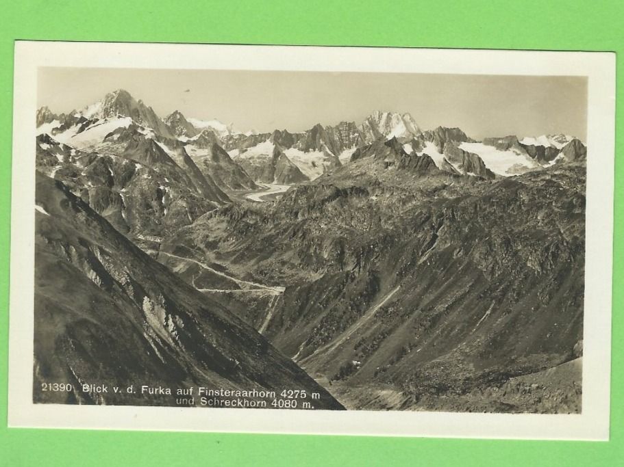 Ansichtskarten: Blick v. d. Furka auf Finsteraarhorn – Neu (gemäss Beschreibung) aus Zürich von t24_de
