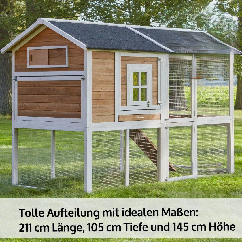 Gabbie, trasporto & Sicurezza: Hühner Stall Voliere Haus Freilauf – Nuovo e nell'imballaggio originale da Amriswil venduto da JaJa-Express 2