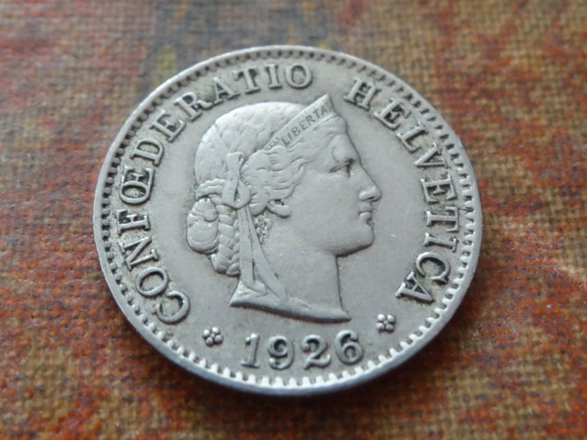 Tutti le monete: 5 Rp. 1926  (C) – Usato da Romanel-sur-Lausanne venduto da Swift13