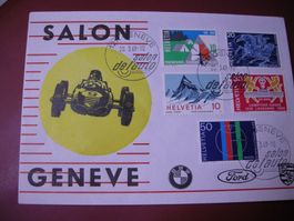 1969 WERBEMARKEN AUTOSALON GENEVE