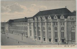 SG 202 ST. GALLEN Neuer Bahnhof Südseite Tram 1914
