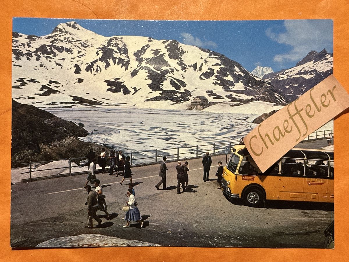Cartoline postali: Grimselpass-Passhöhe , Totensee im Frühjahr – Usato da Zürich venduto da Chaeffeler