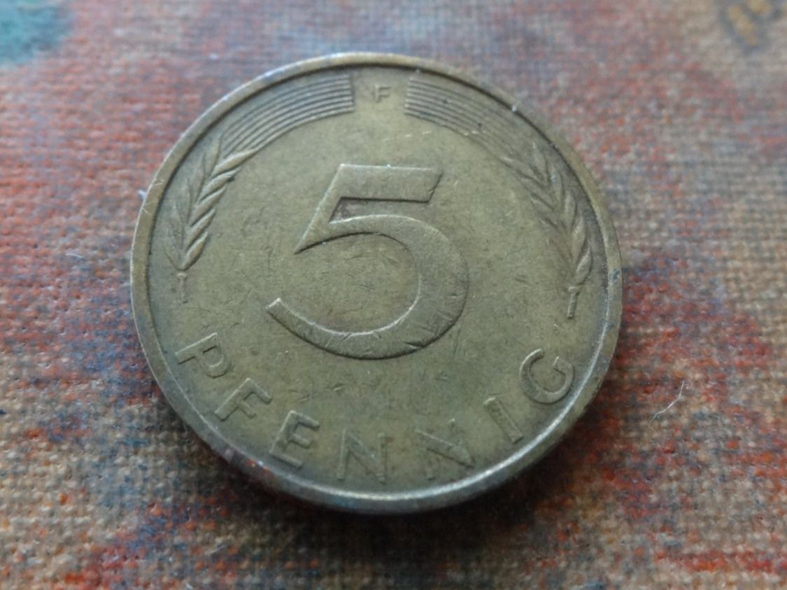 Tutti le monete: DEUTSCHLAND 5 Pfennig 1972 – Usato da Romanel-sur-Lausanne venduto da Swift13 1