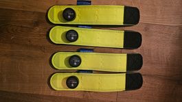 4x LED Leuchtgamaschen, Grösse Cob, gelb