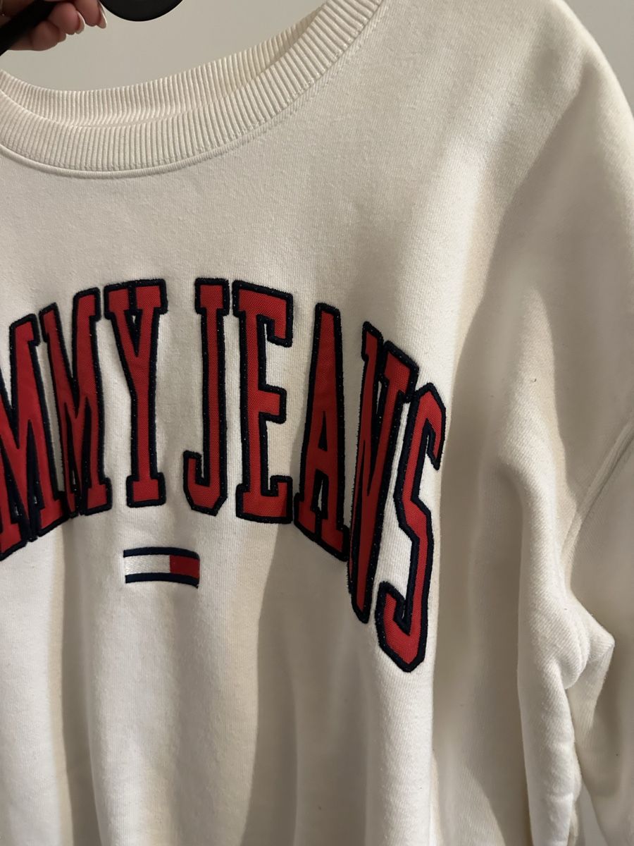 Tommy Hilfiger Maglioni & Felpe: Sweatshirt Tommy Jeans weiss Grösse L  – Usato da Reinach BL venduto da Alles_muss_weg00 1