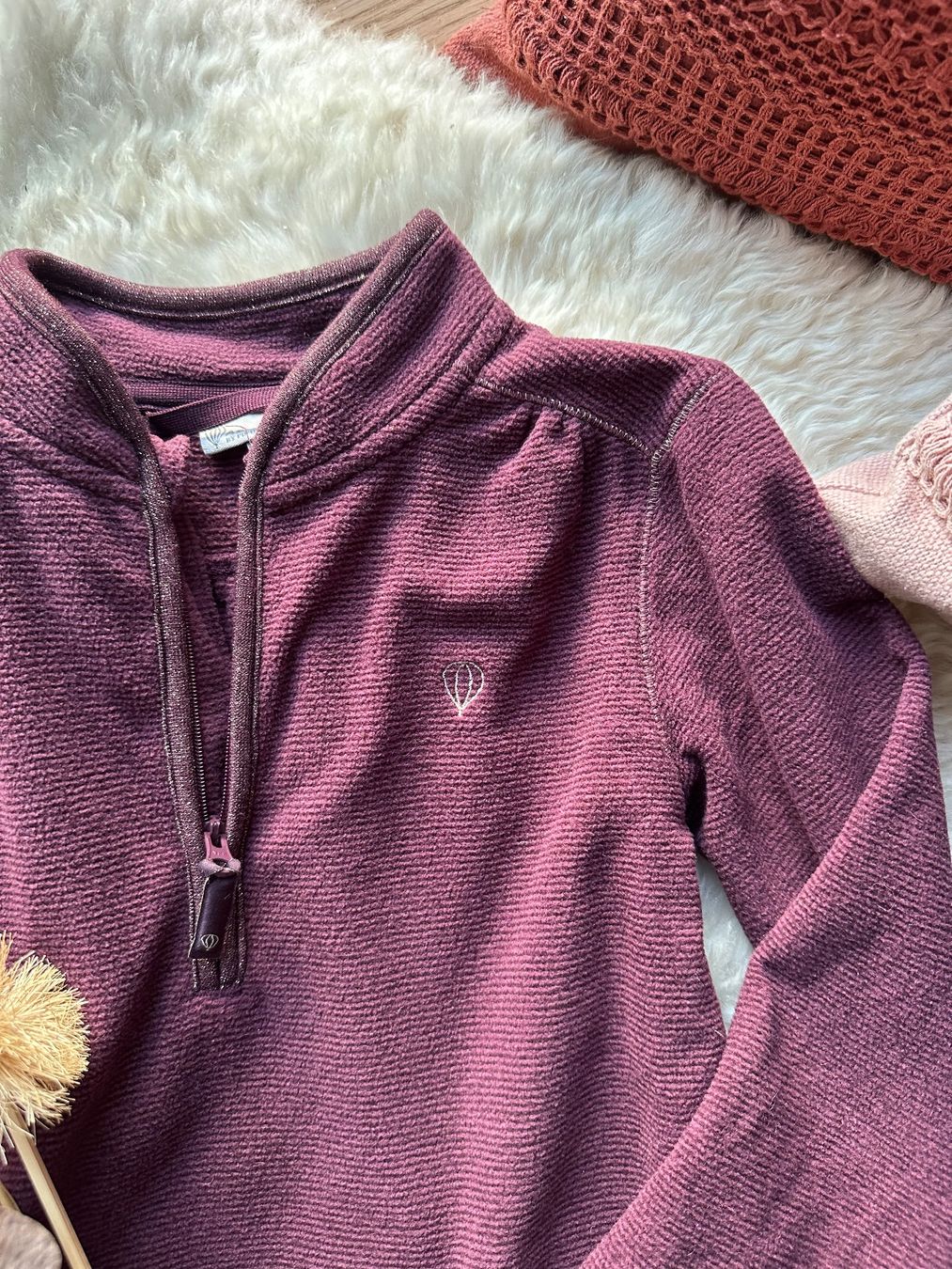 Pomp de Lux Maglioni & Felpe: Bordeauxfarbener Fleece-Pulli POMP DE LUX 134/140 – Usato da Obfelden venduto da dafae 1