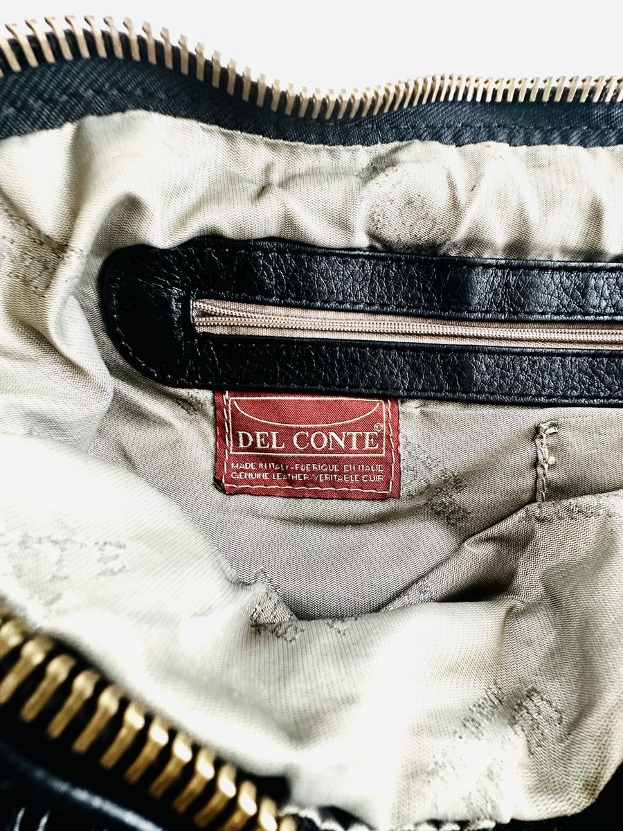 Borse da donna: DEL CONTE schwarze Leder Handtasche / Schultertasche – Usato da Zürich venduto da BLAU.blue 7