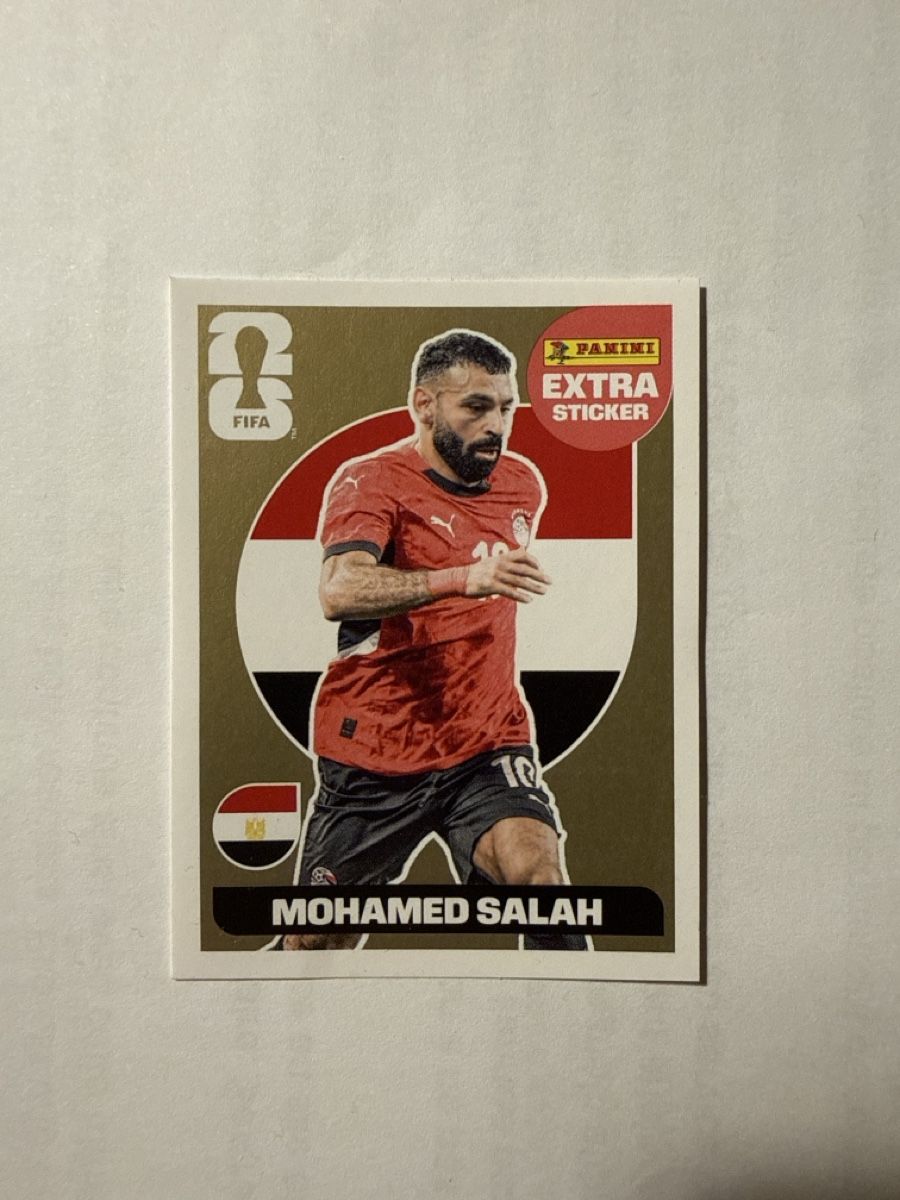Panini Carte collezionabili: MOHAMED SALAH PANINI EXTRA STICKER GOLD – Nuovo e nell'imballaggio originale da Boveresse venduto da aym_cth9