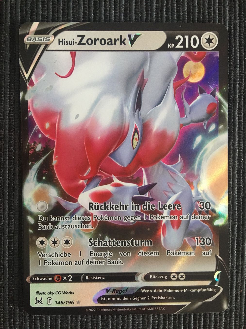 Pokémon Carte collezionabili: Pokemon Zoroark V Lost Origin Deutsch – Nuovo (secondo la descrizione) da Wabern venduto da Collectfun