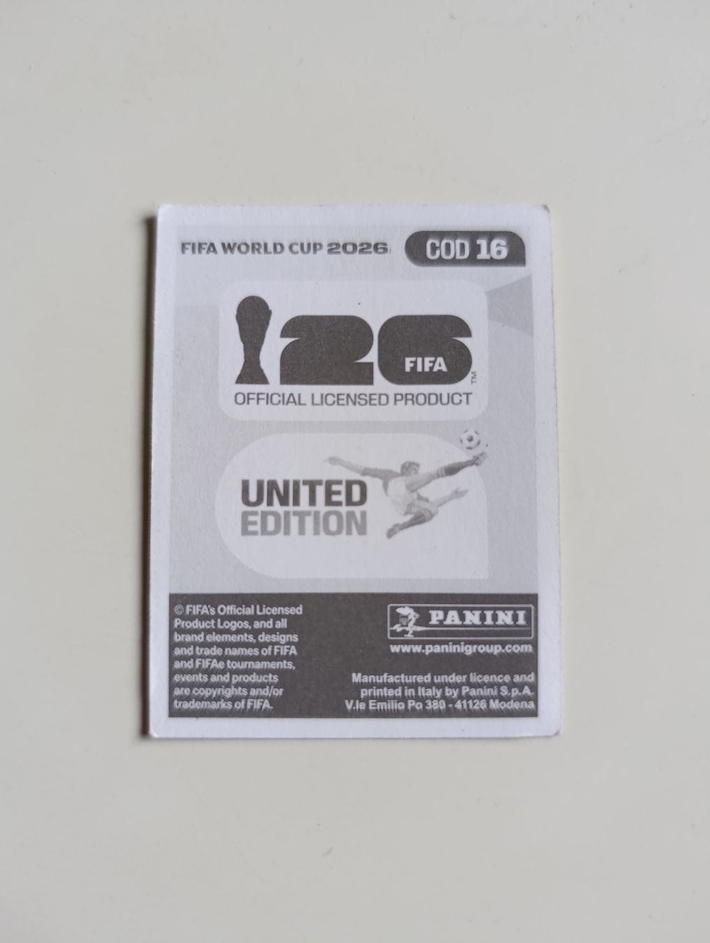 Panini Sammelbilder & Trading cards: Panini World Cup 2026 COD 16 – Neu (gemäss Beschreibung) aus Lavey-Village von pas_7xd2 1