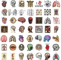 50 Aufkleber Sticker - Anatomie Wissenschaft