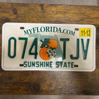 🇺🇸 U.S. Autoschild - Florida 074 TJV - ORIGINAL