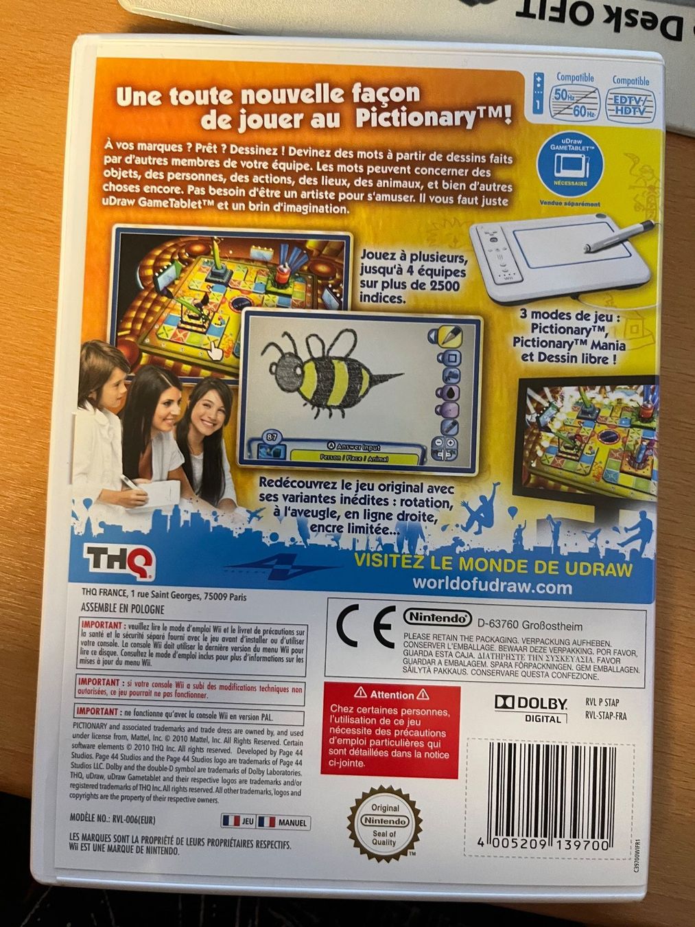 Spiele: Jeu Wii Pictionary uDraw – Gebraucht aus Moutier von Loco65 1