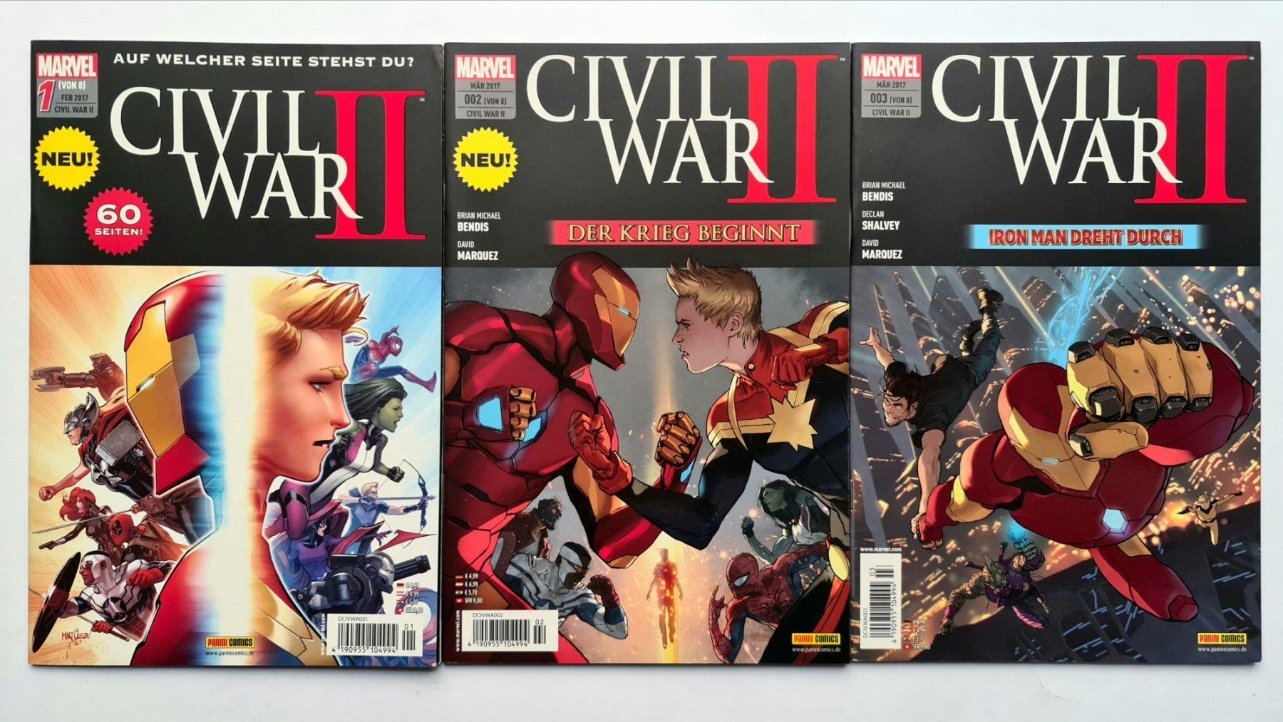 Comics: Marvel Civil War II Comic Hefte 1-9, Panini Comics – Neu (gemäss Beschreibung) aus Aesch BL von pri_fp8t 1