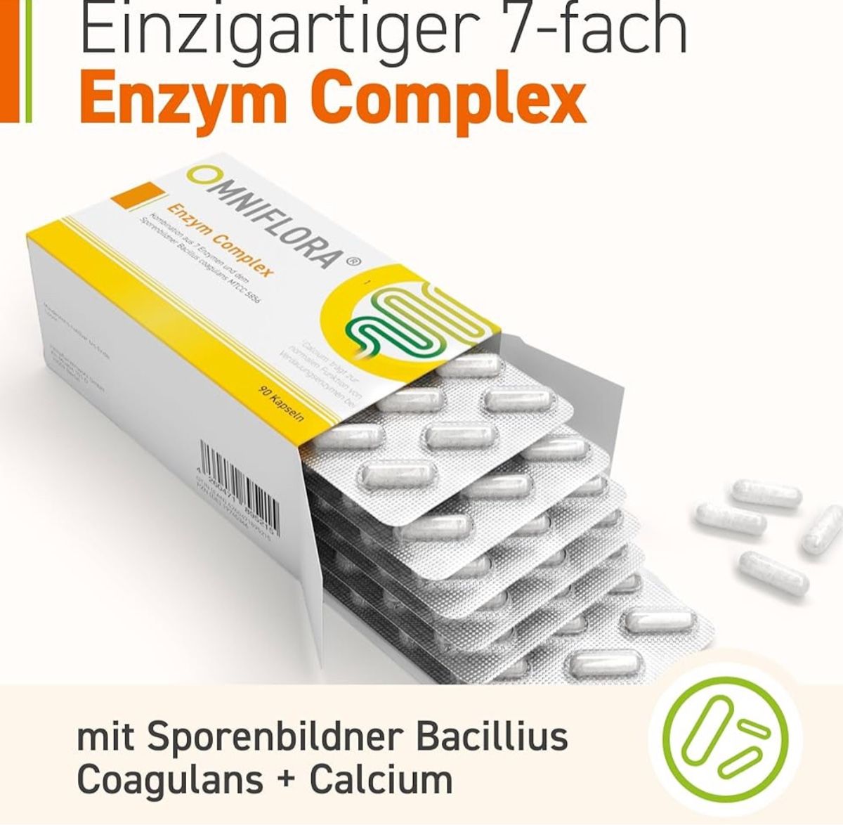 Lebensmittel & Spezialitäten: Omniflora Enzym Komplex 90 Kapseln MHD 04/27 – Neu und originalverpackt aus Suhr von SchnapperCH 1