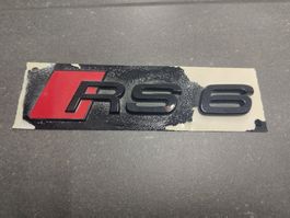 Audi Quattro RS6 Logo Emblem schwarz ***PORTOFREI***