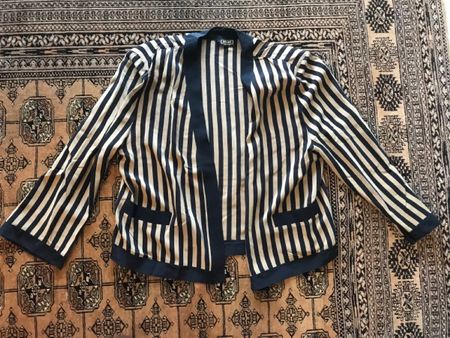 Damen Vintage Set reine Seide made in Italy Gothic