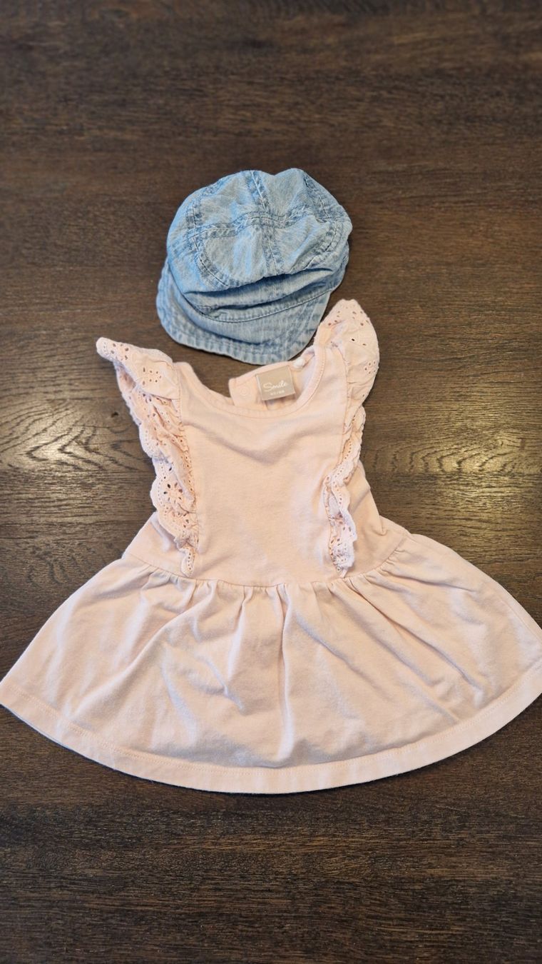 Vestiti & Gonne: Sommerkleid und Kappe, Grösse 62 Mädchen – Nuovo (secondo la descrizione) da Zürich venduto da Kitti.sz