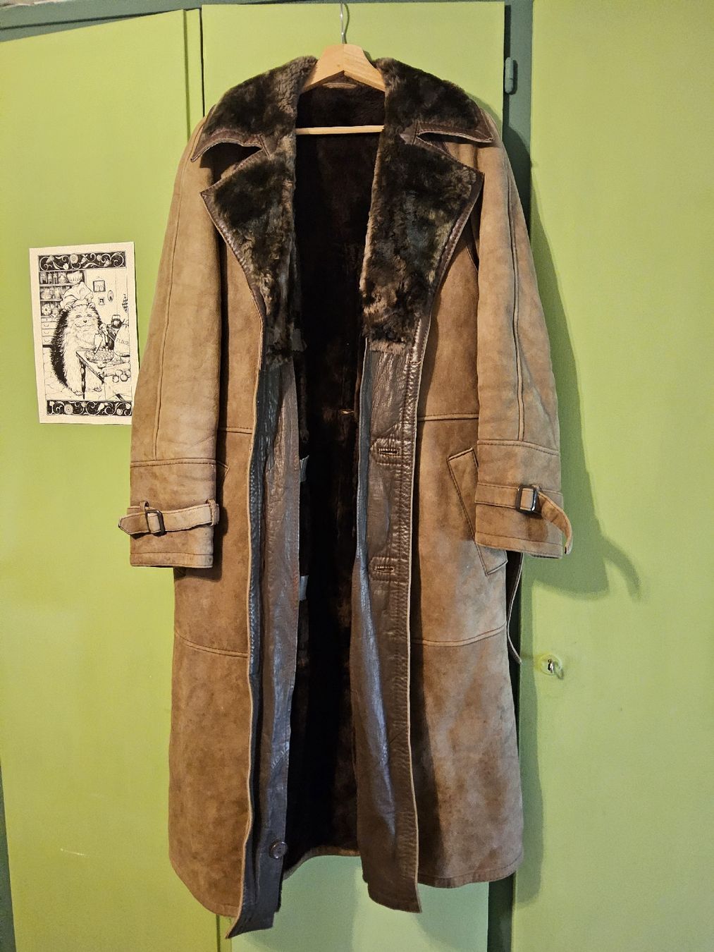 Mäntel: Vintage Lammfell Ledermantel 70s – Gebraucht aus Fribourg von Redleaf