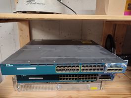 Cisco WS-C3560X-24P-L switch inkl. 1x C3KX-NM-1G Modul