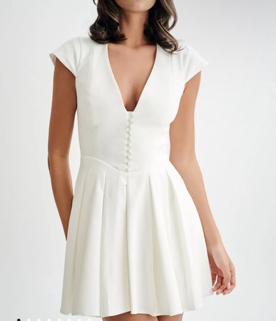 Meshki weiss Mini Kleid - S