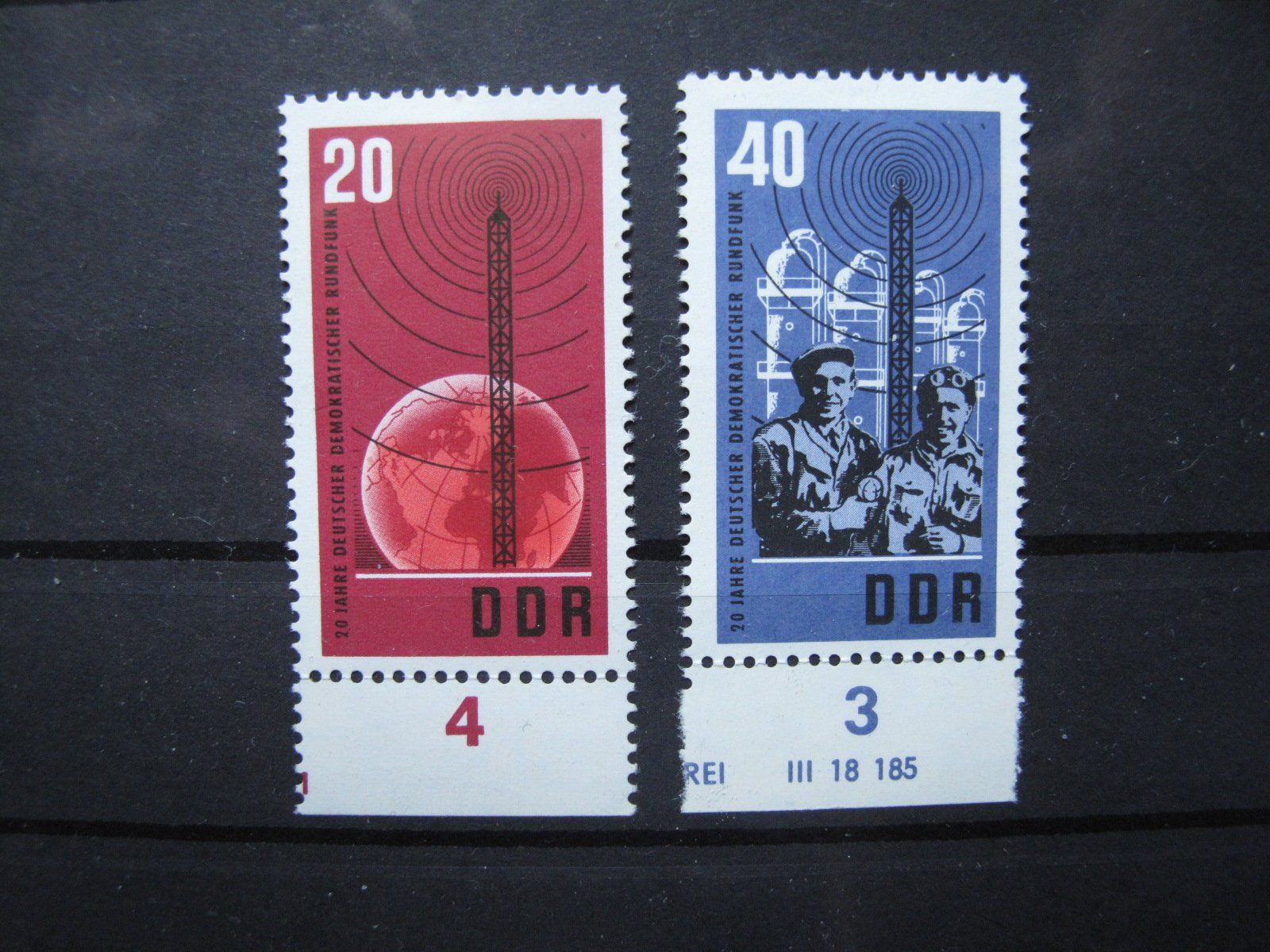 Tutti i francobolli: DDR 1965 Deutscher Rundfunk  ** – Usato da Wil SG venduto da fva01