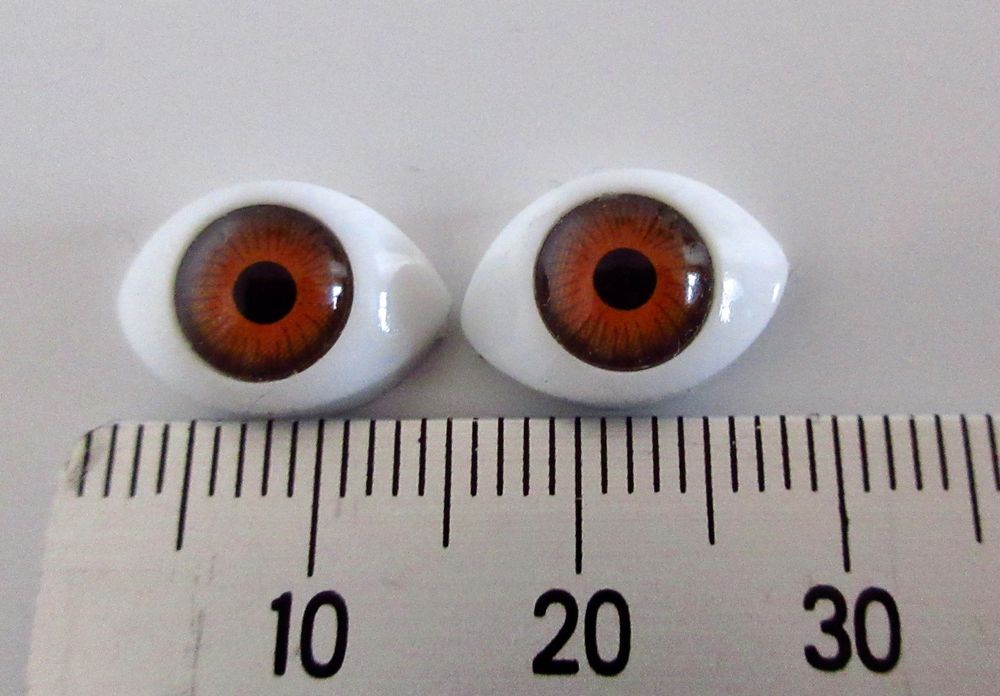 5 Paar Ovale Blaue Puppenaugen – Kunststoff-Sicherheitsaugen Für DIY Puppen, 24x18mm