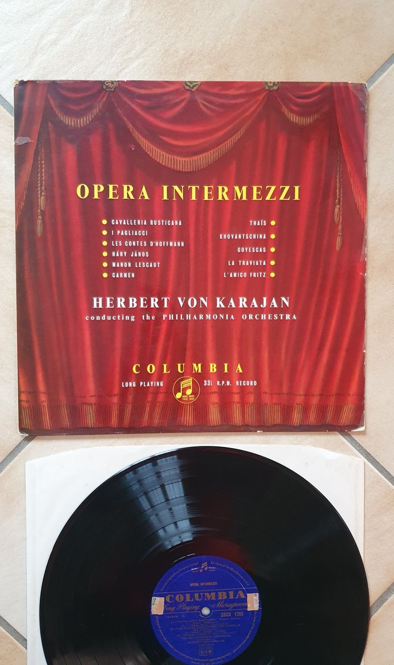Dischi in vinile: Original Opera Intermezzi VON Karajan – Usato da Erde venduto da zakleblanc 1
