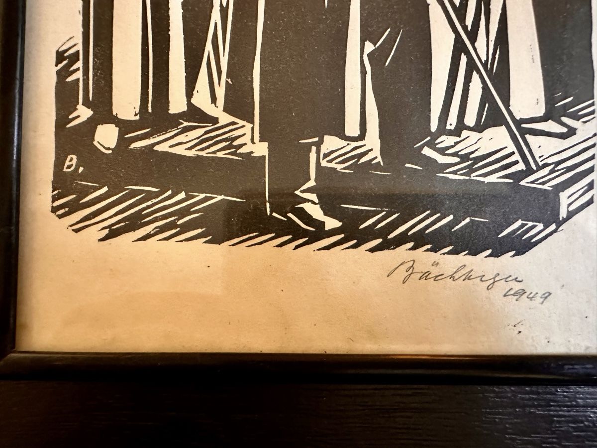 Gravures sur bois: 2 Holzschnitte oder Lithos von A.M. Bächtiger – D'occasion à Zürich par marusapulmi 1