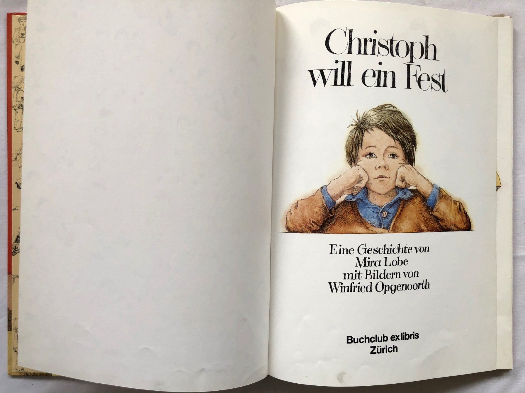 Libri: Christoph will ein Fest - Kinderbuch mit Poster – Usato da Schaffhausen venduto da durruti 2