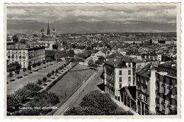 Genève, vue générale, circulée 1945