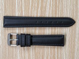 Uhrenband Leder Chrono 19mm, neu, Dornschliesse 16mm