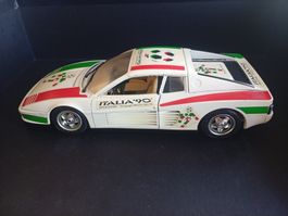 Ferrari Testarossa WM Italia 1990 1:18 BURAGO Sammlerstück