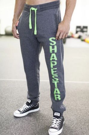 ShapeStar Fitnesshose mit Beinabschluss Dunkelgrau Gr. S