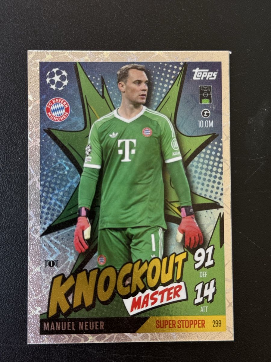 Topps Carte collezionabili: Carte Manuel Neuer Topps Knockout Master – Nuovo (secondo la descrizione) da Lausanne venduto da Dri_Shop