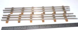2 BUCO SPUR 0 SCHIENEN TEIL 32cm METALL