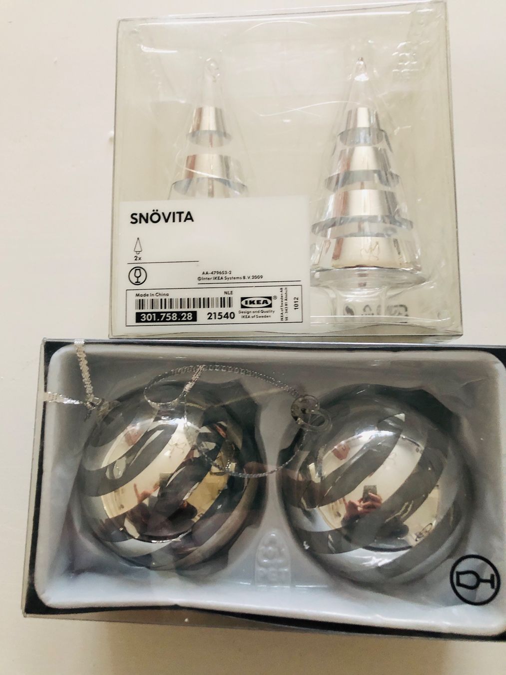 Ikea Alle Dekorationen: Ikea Snövita Christbaumschmuck Silber – Gebraucht aus Arlesheim von leyRum4.5