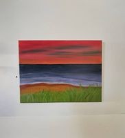 Ölgemälde 30×40 Sanfte Landschaft in warmen Farbtönen