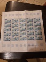 Feuille complète de timbres hélicoptère 0.65 CHF 1981!